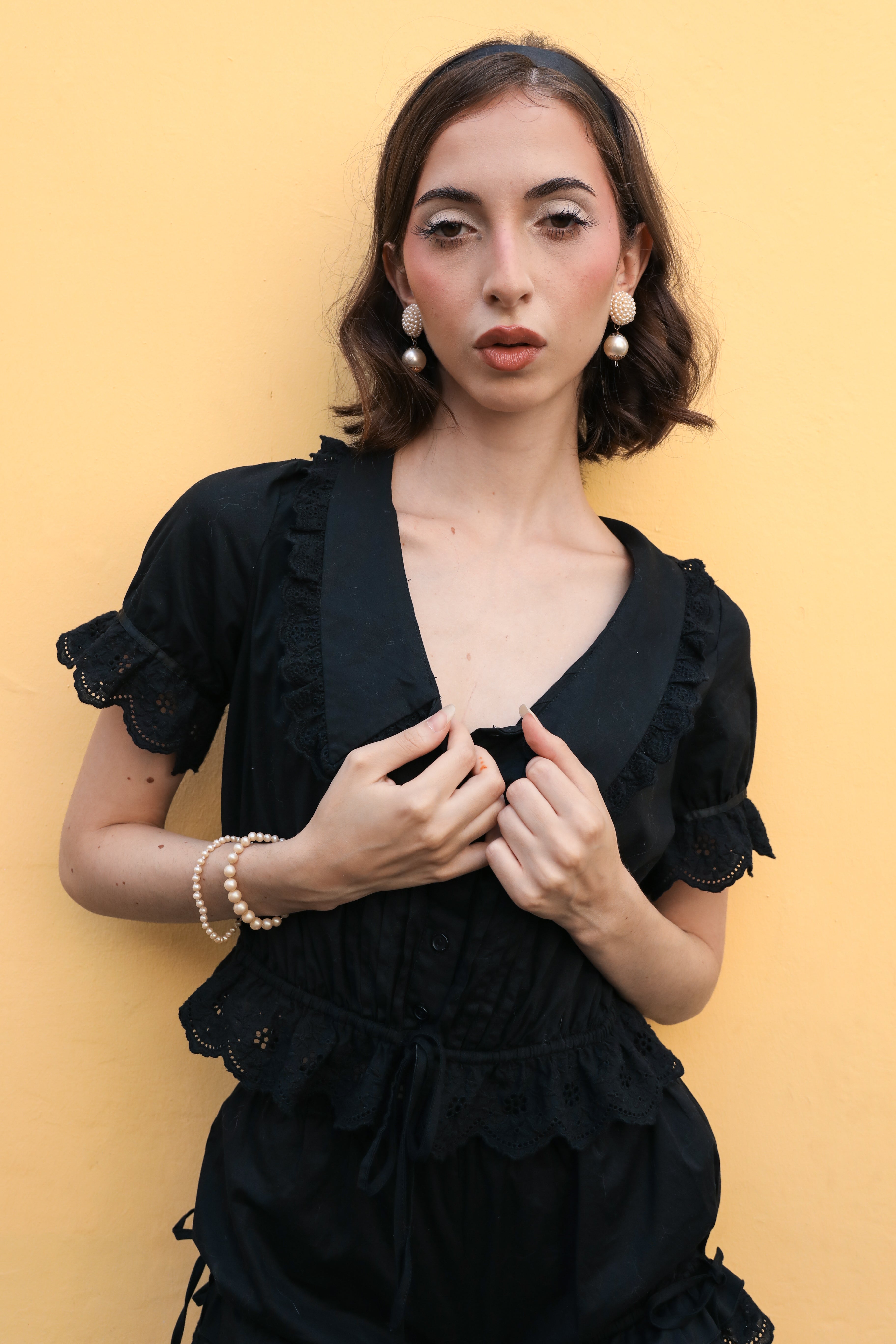 The Colette Blouse I Black