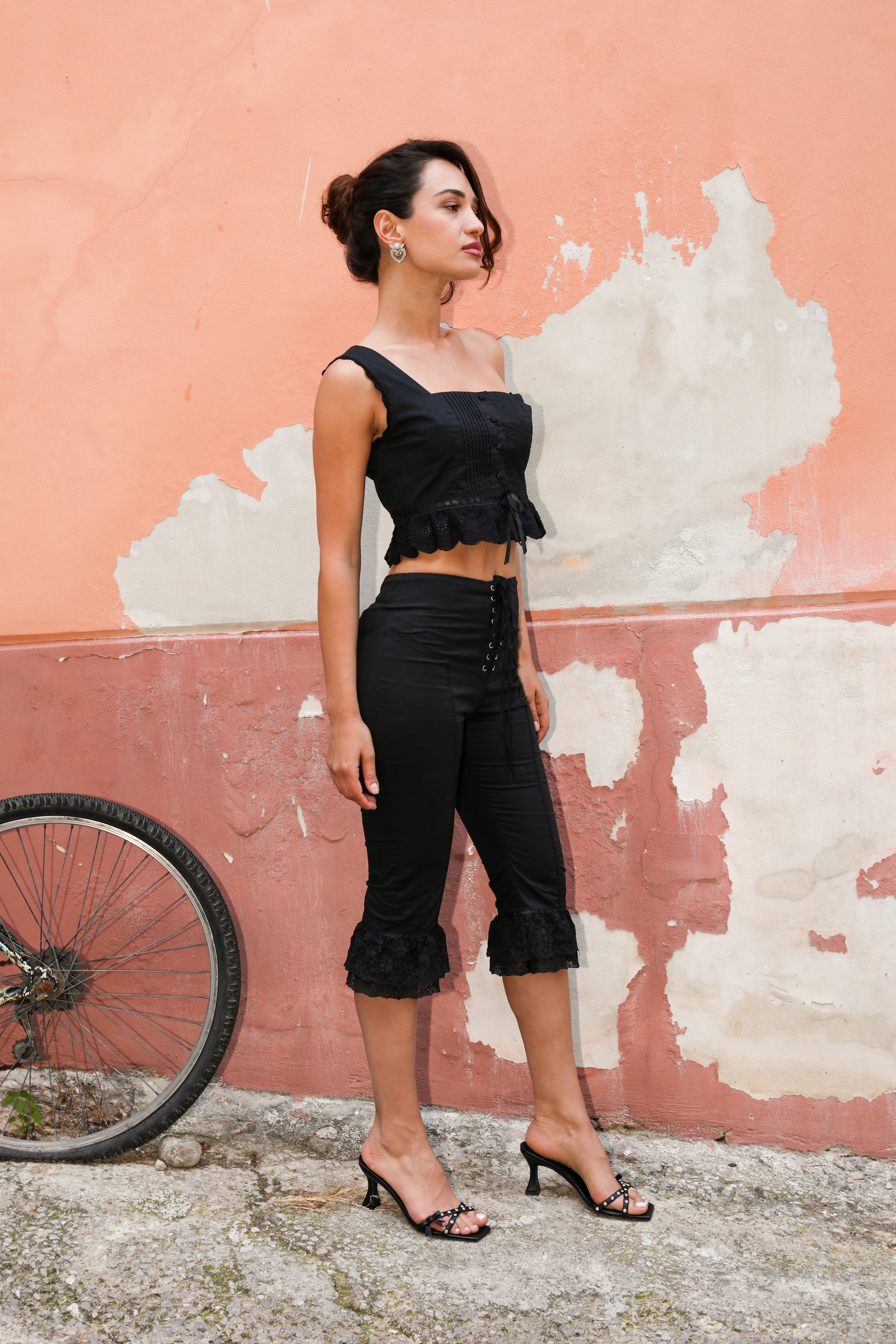 In Bloom Trouser I Black
