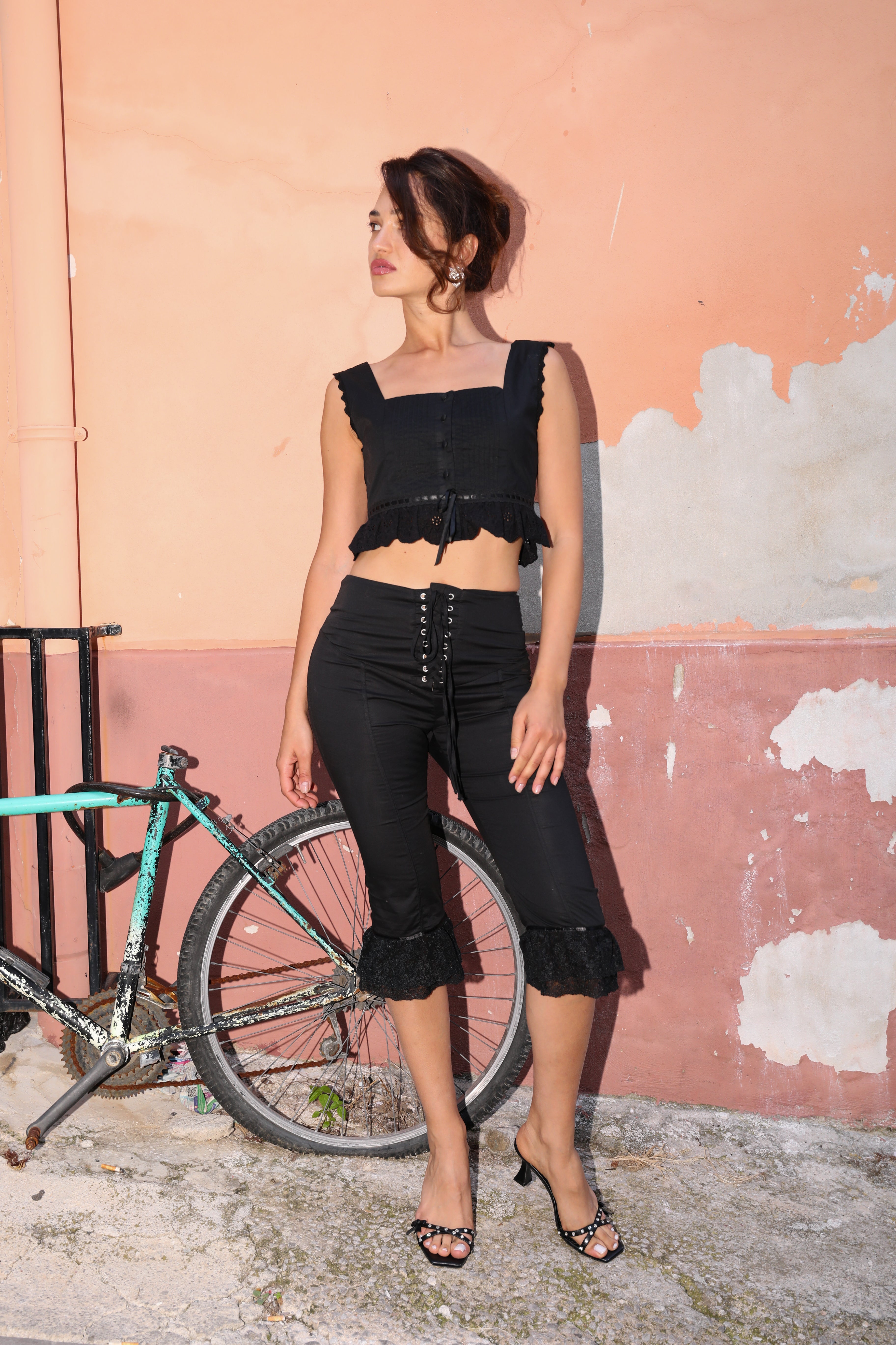 In Bloom Trouser I Black