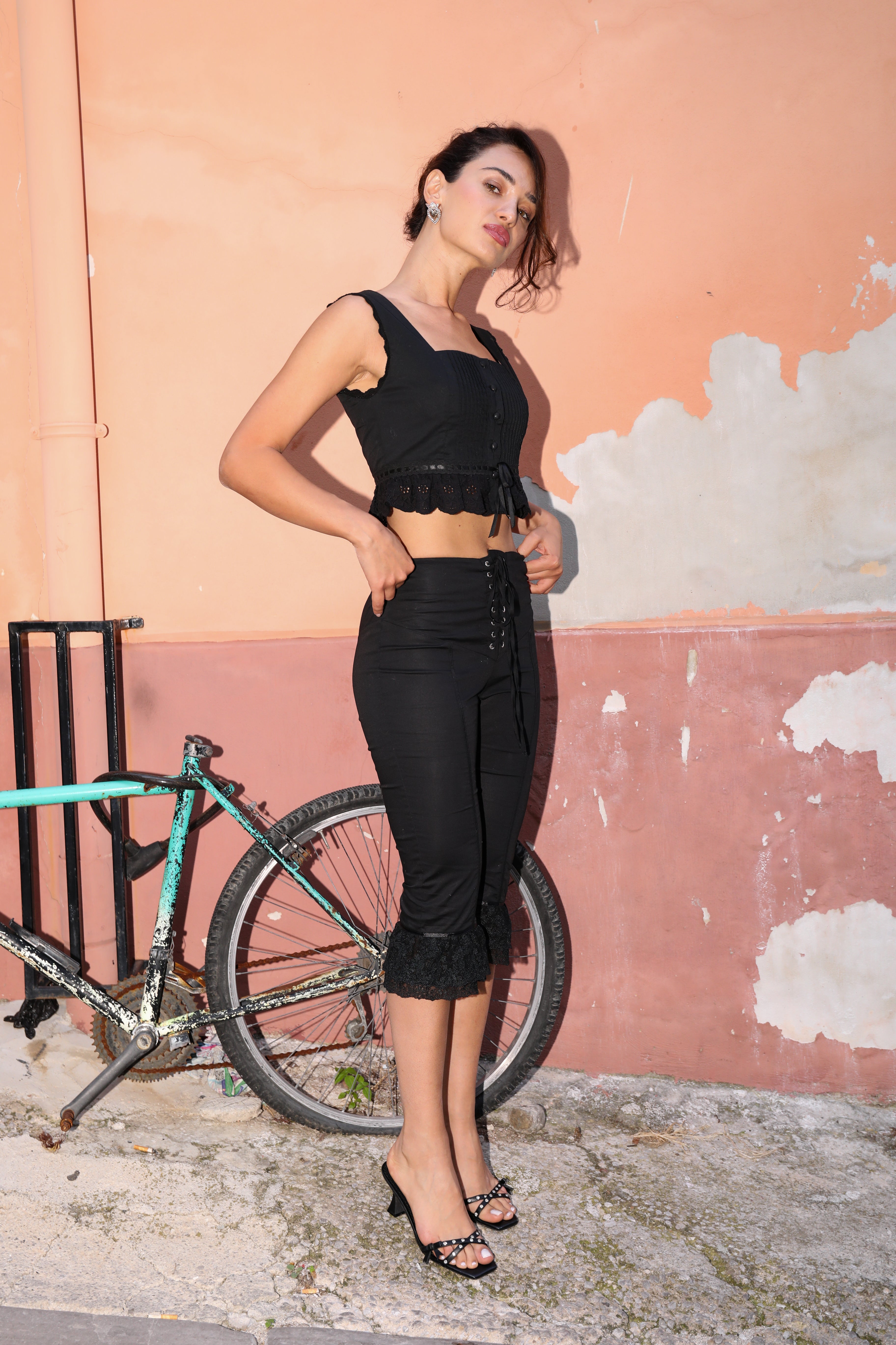 In Bloom Trouser I Black