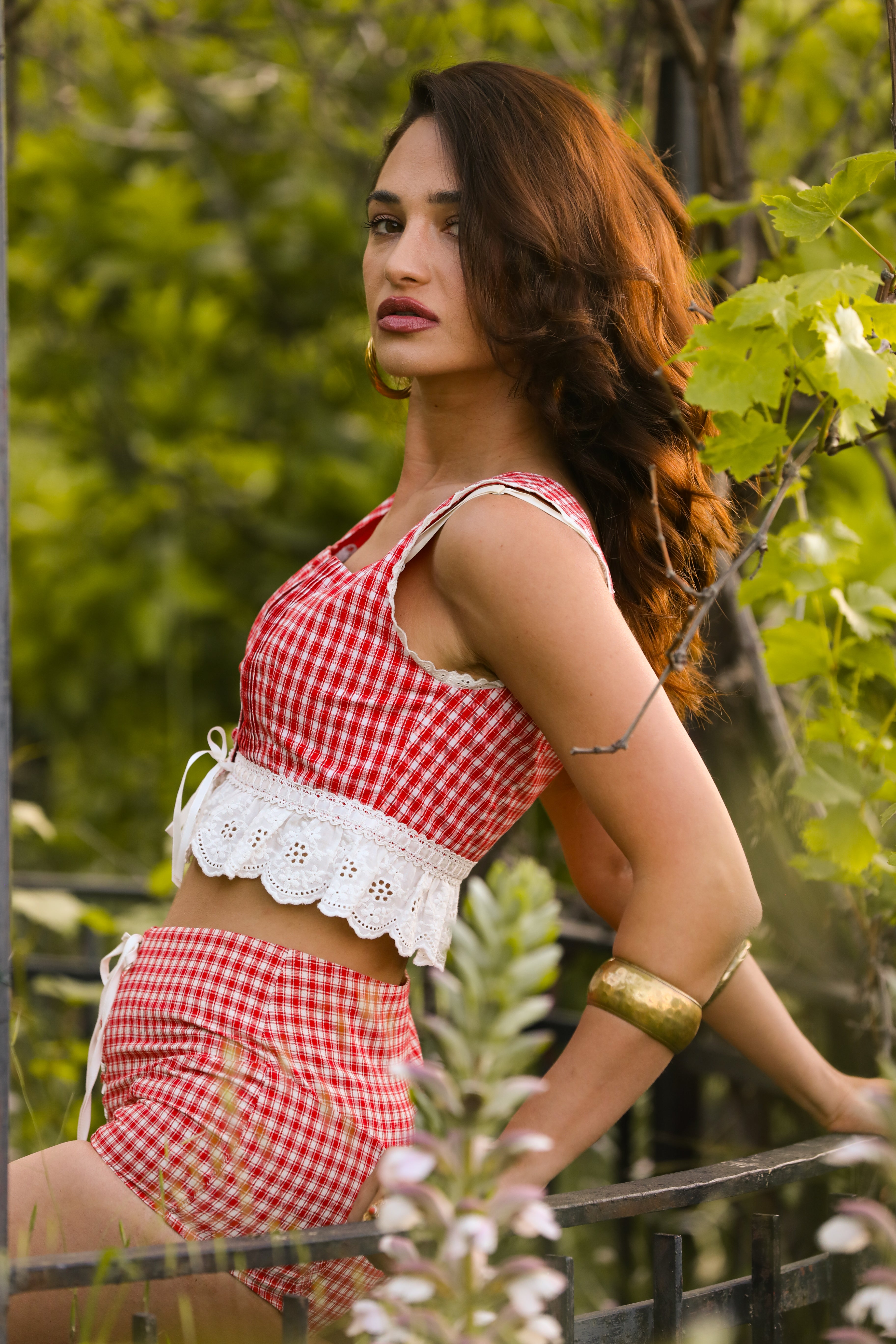 The Gingham Micro Shorts