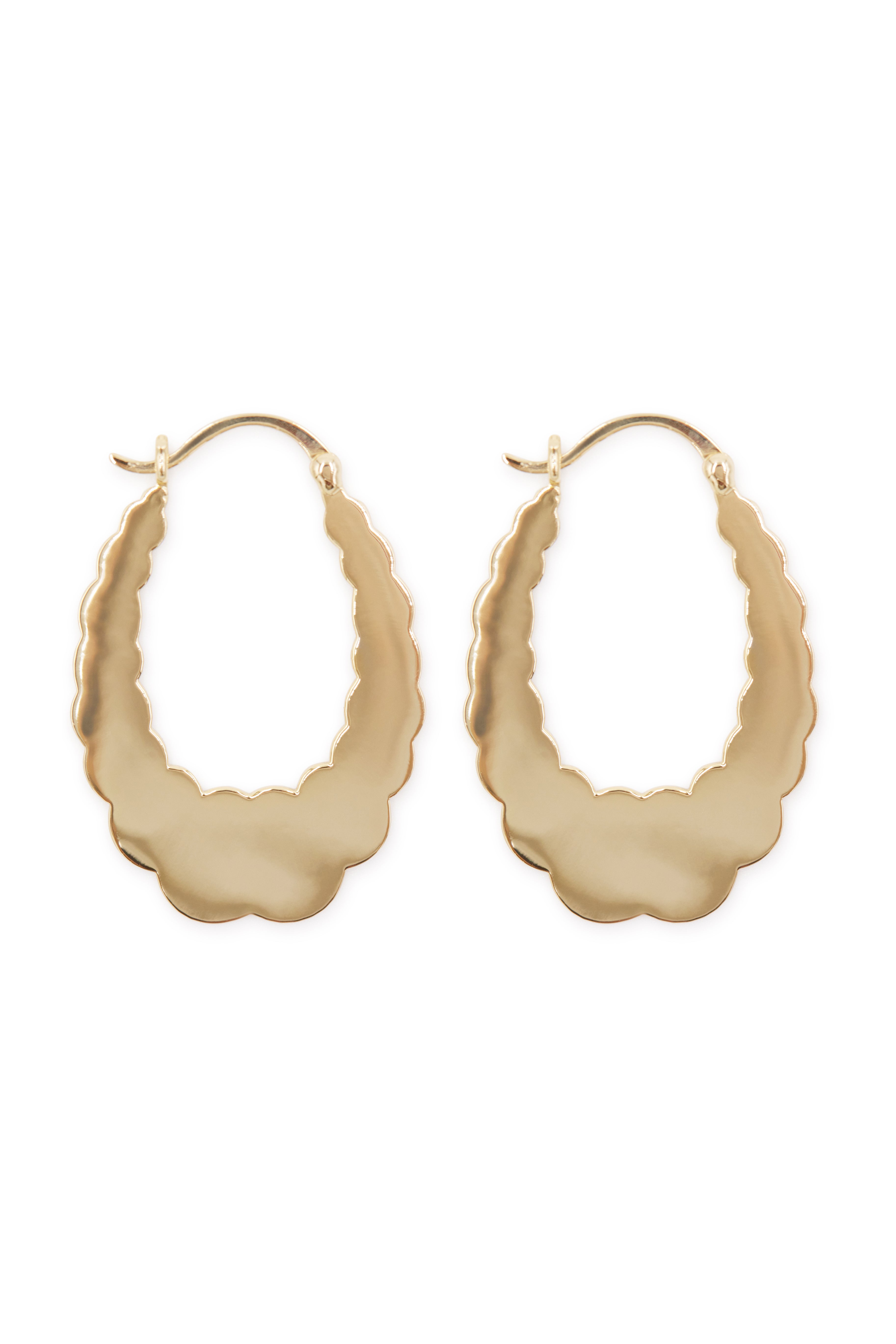 The Salina Scalloped Earrings-Serpenti Apparel