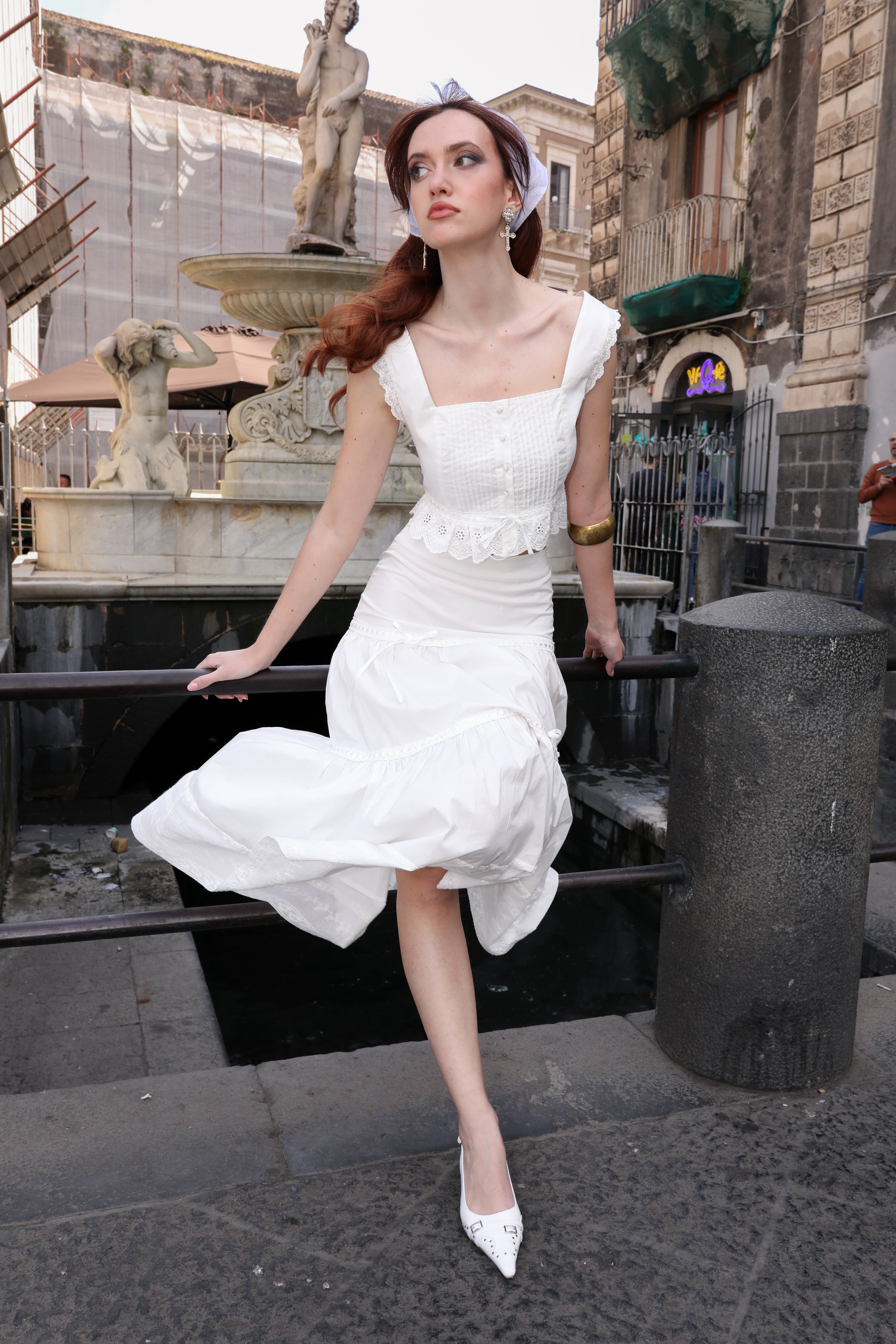 The Contadina Skirt-Serpenti Apparel