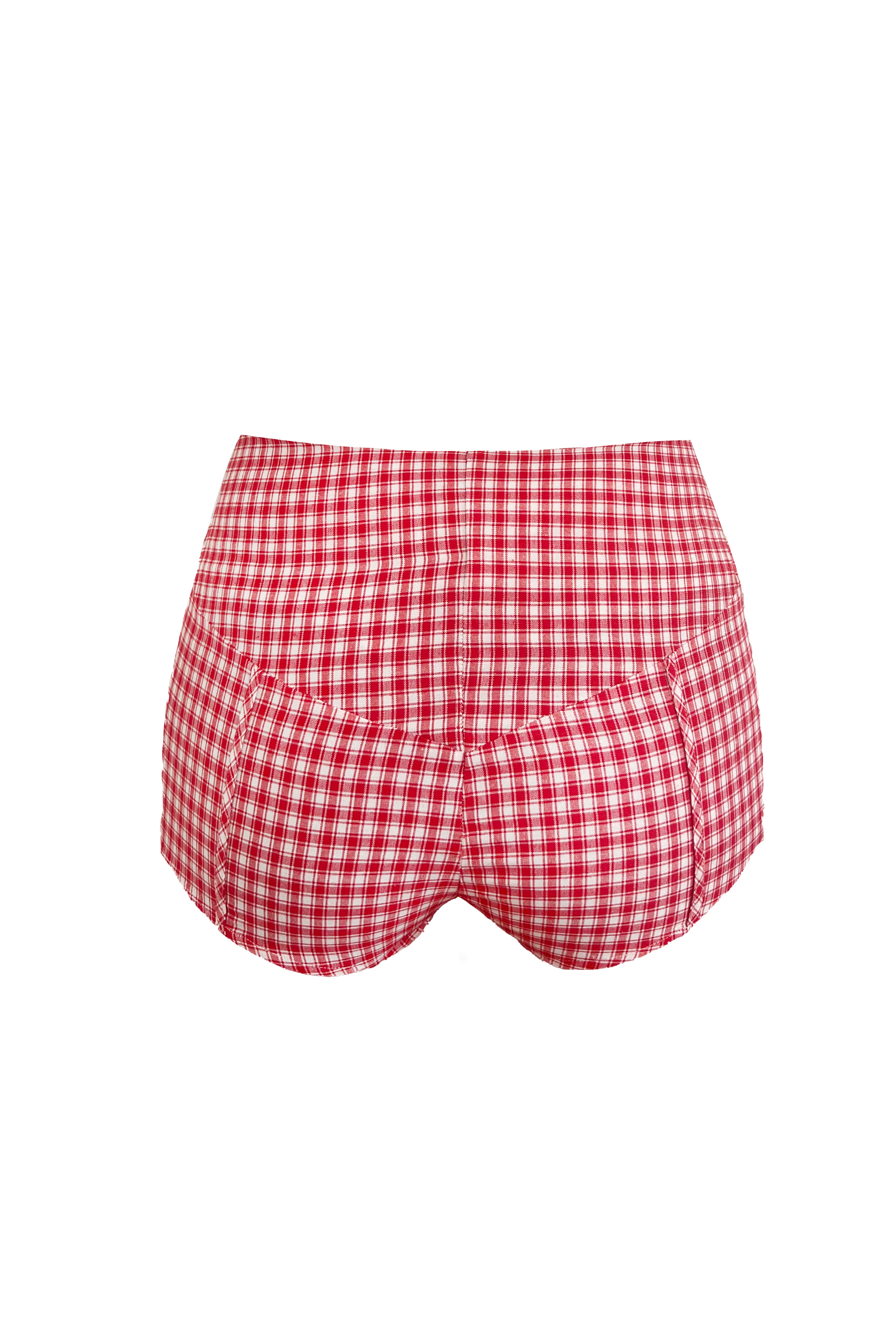 The Gingham Micro Shorts-Serpenti Apparel