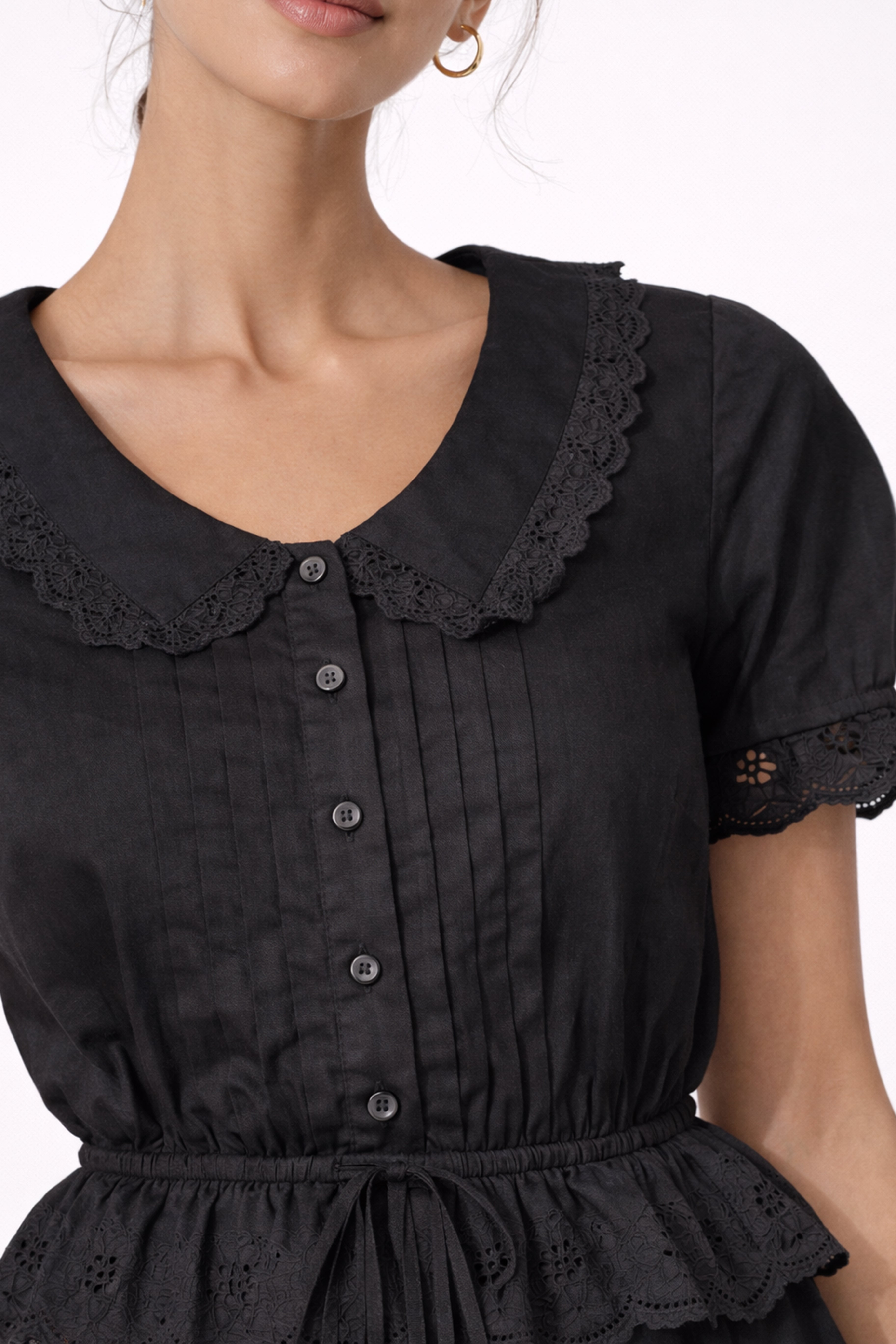 The Colette Blouse I Black