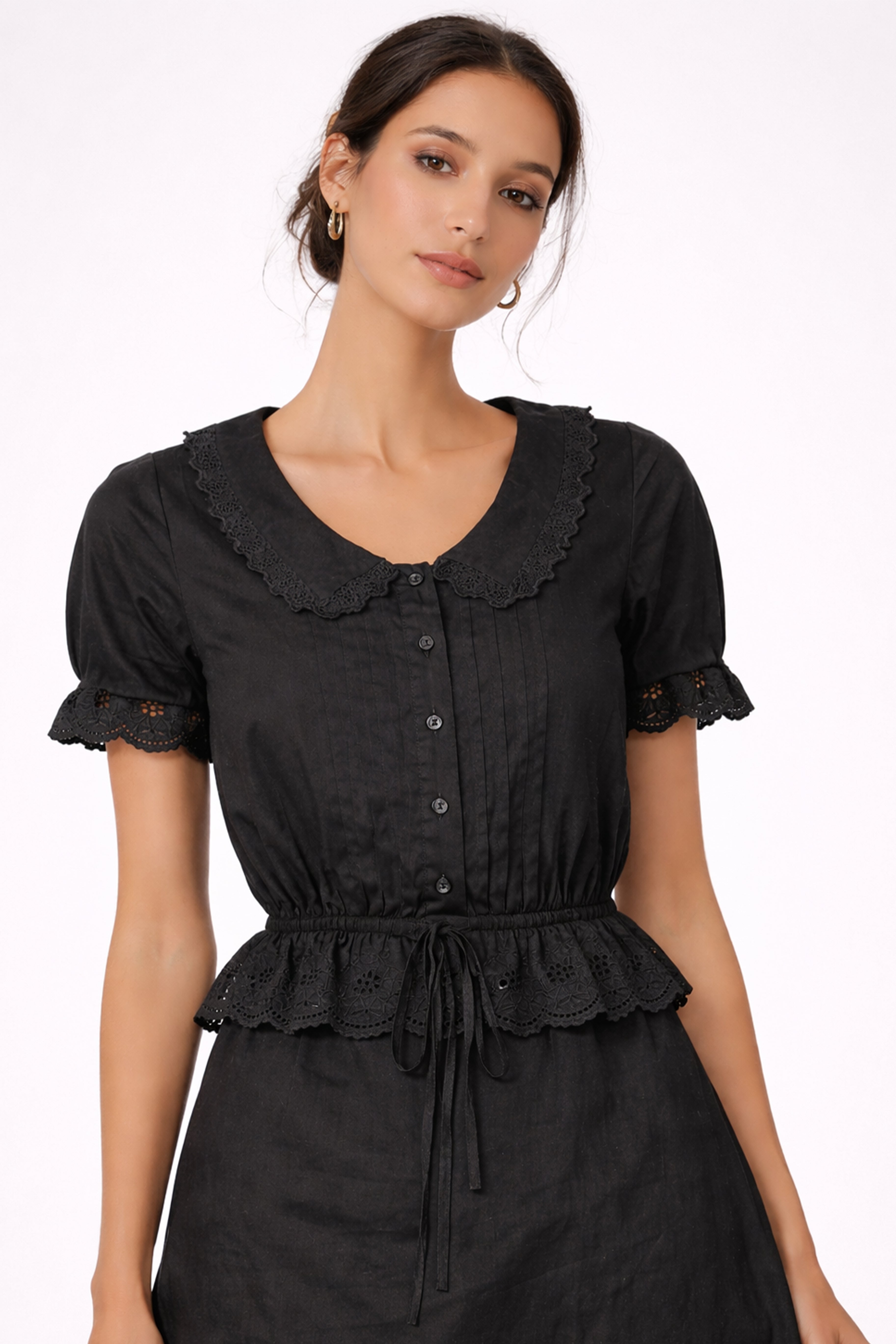 The Colette Blouse I Black