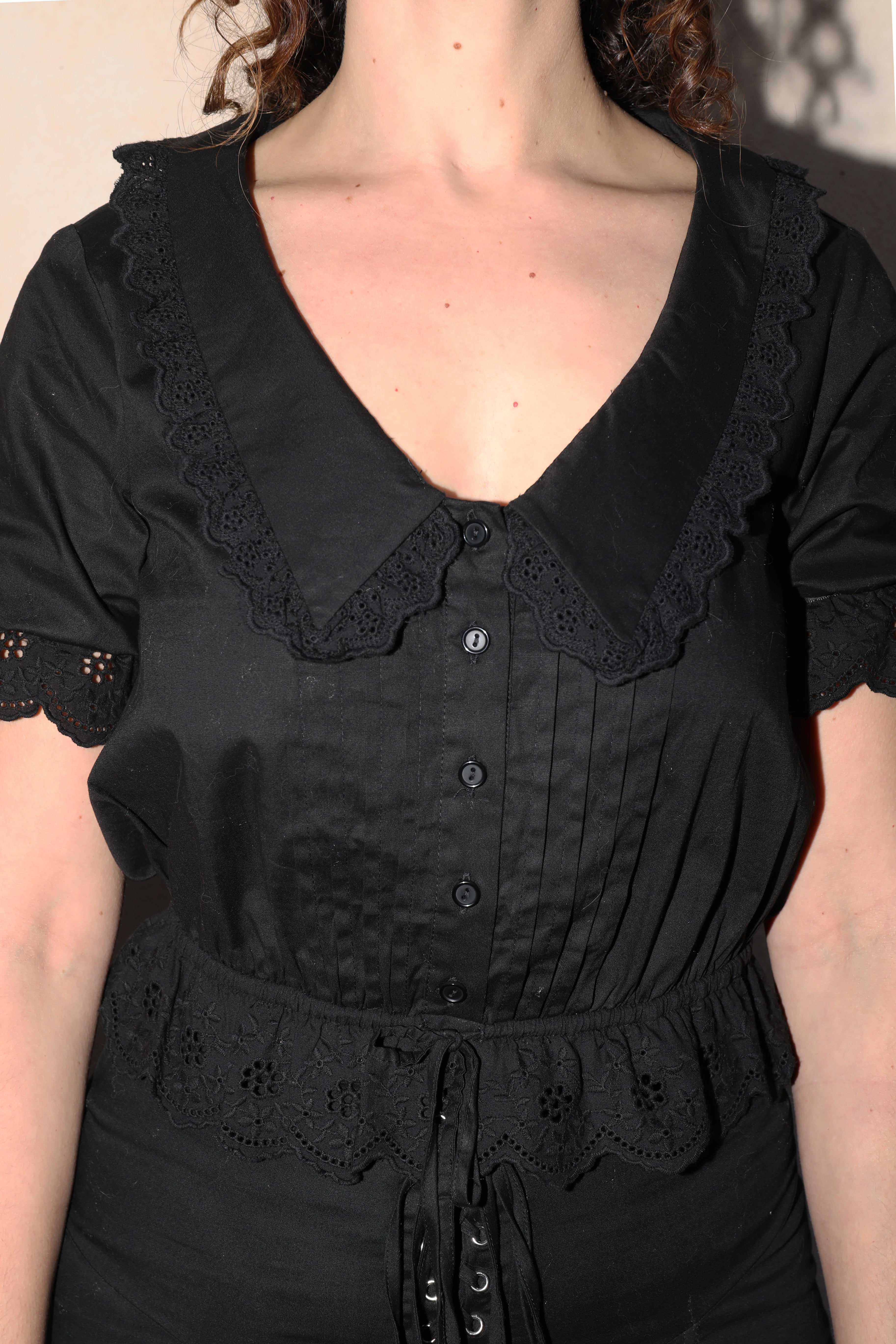 The Colette Blouse I Black