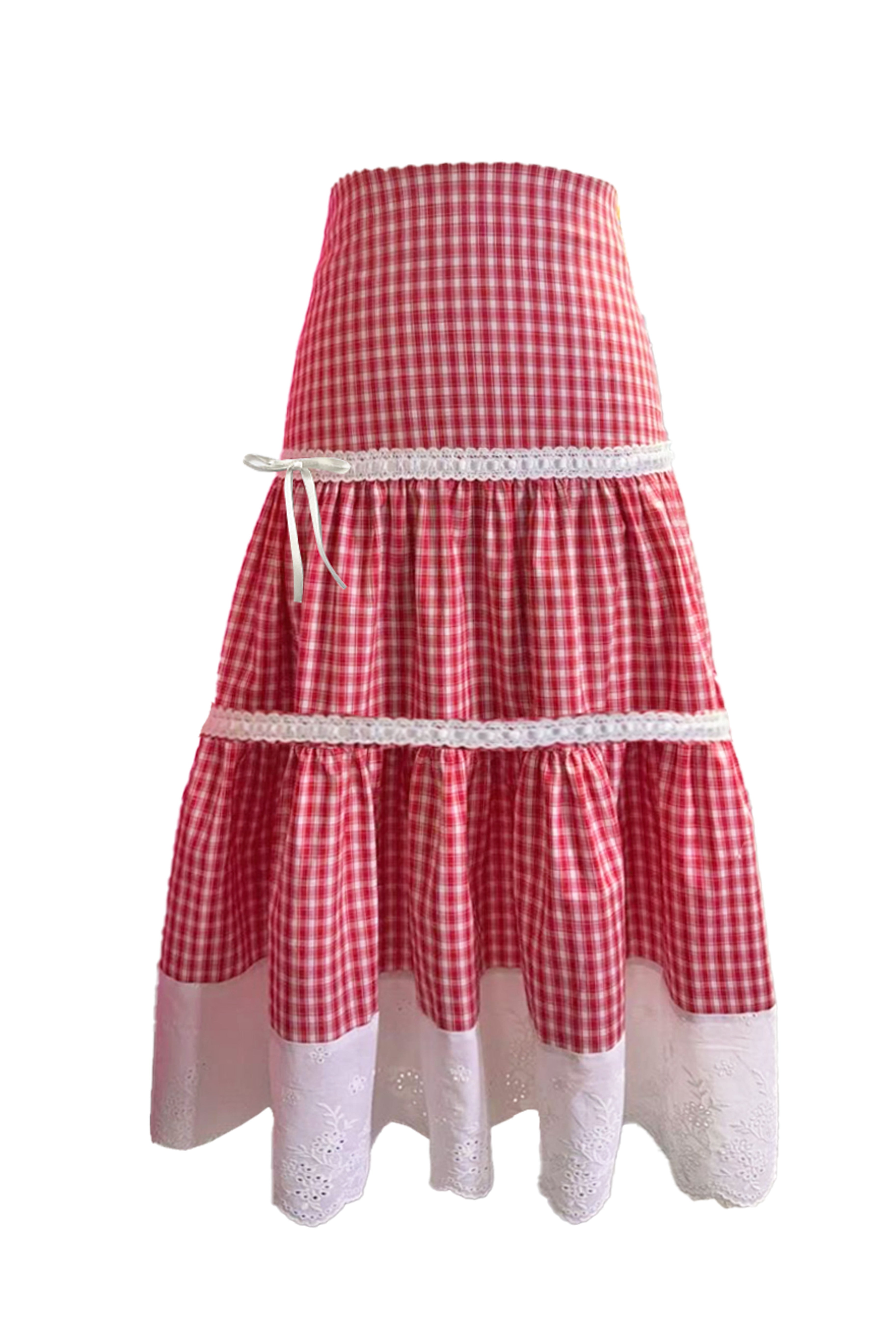 The Gingham Contadina Skirt-Serpenti Apparel