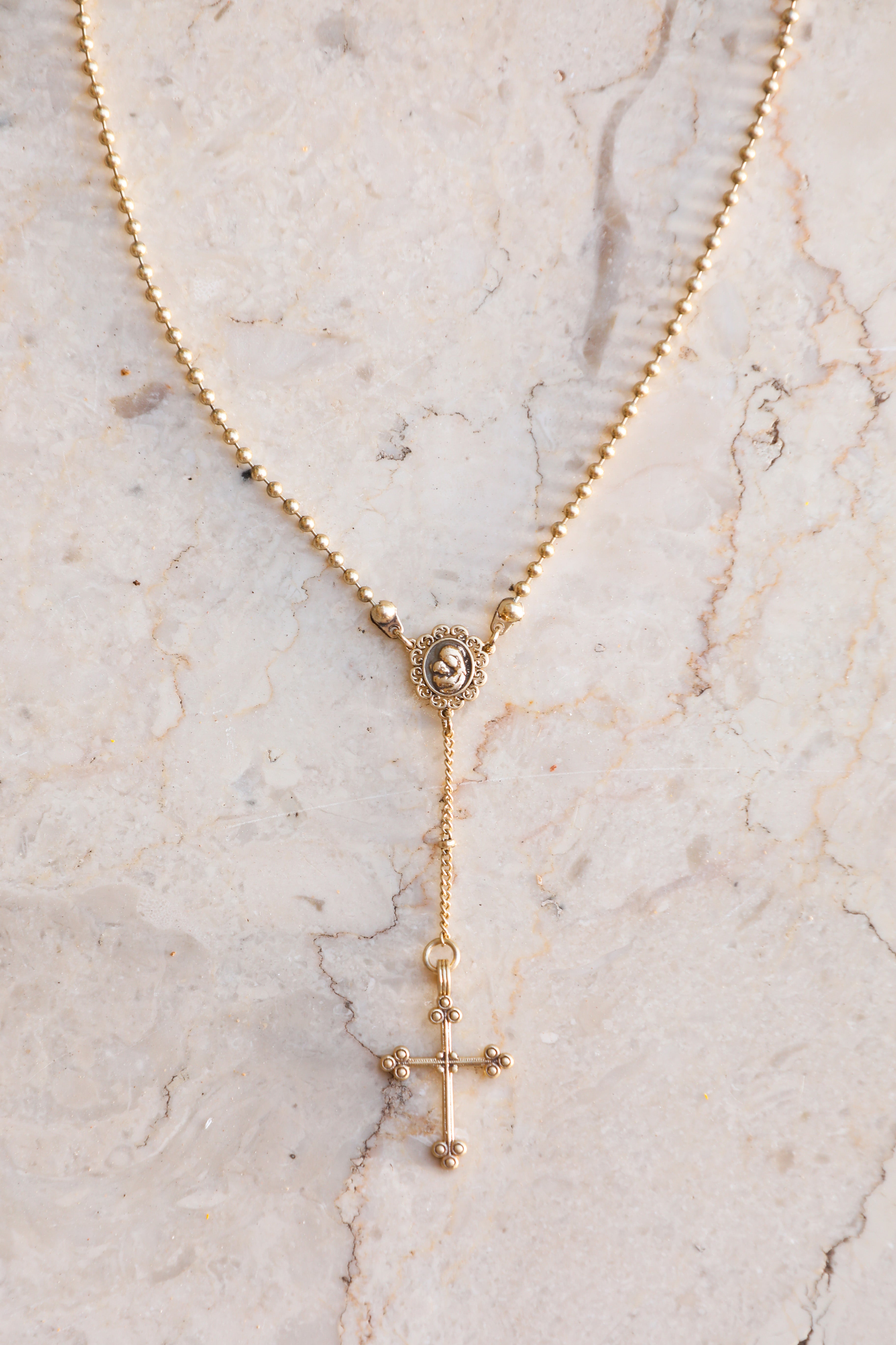The Mini Rosary Necklace-Serpenti Apparel