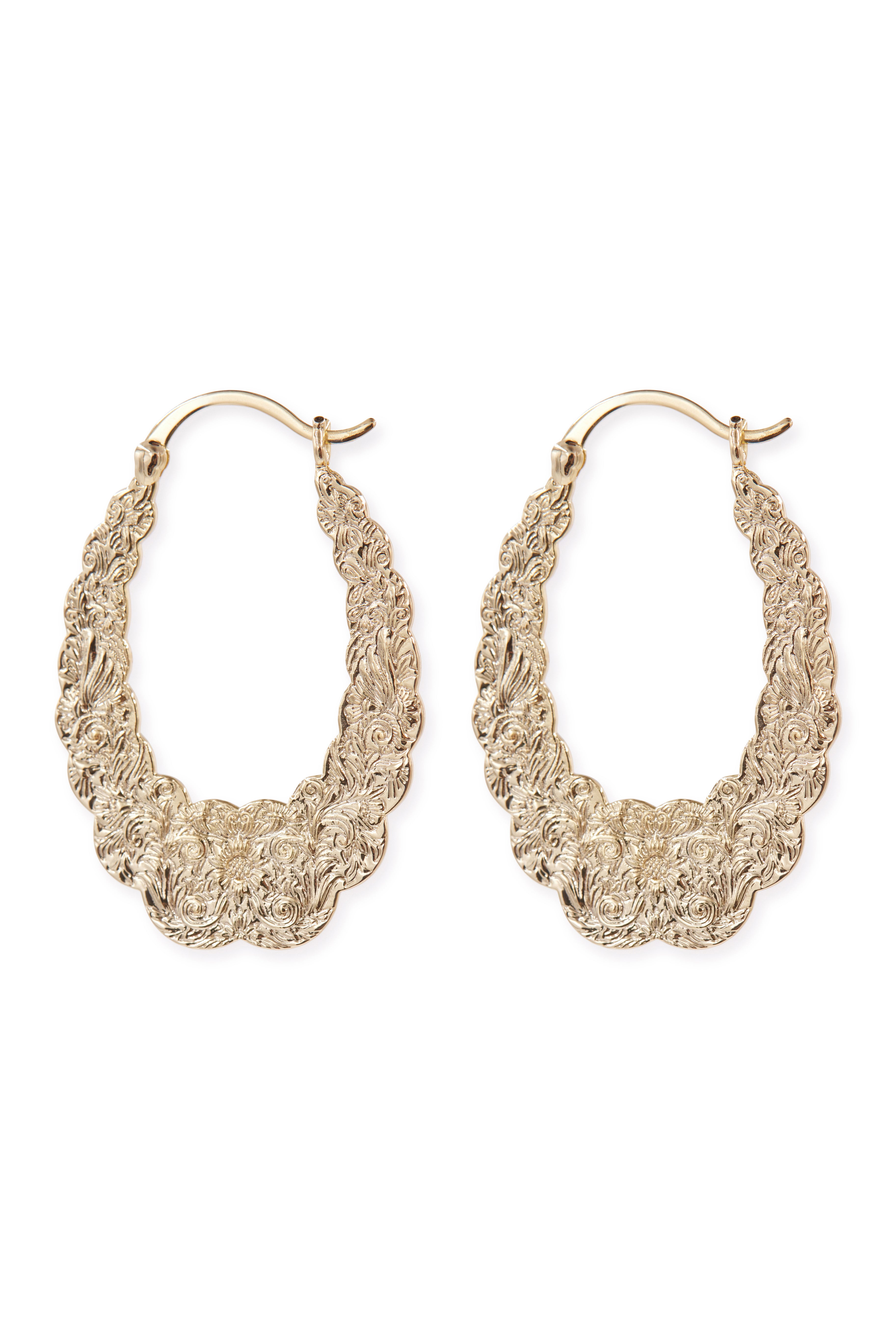 The Salina Scalloped Earrings-Serpenti Apparel