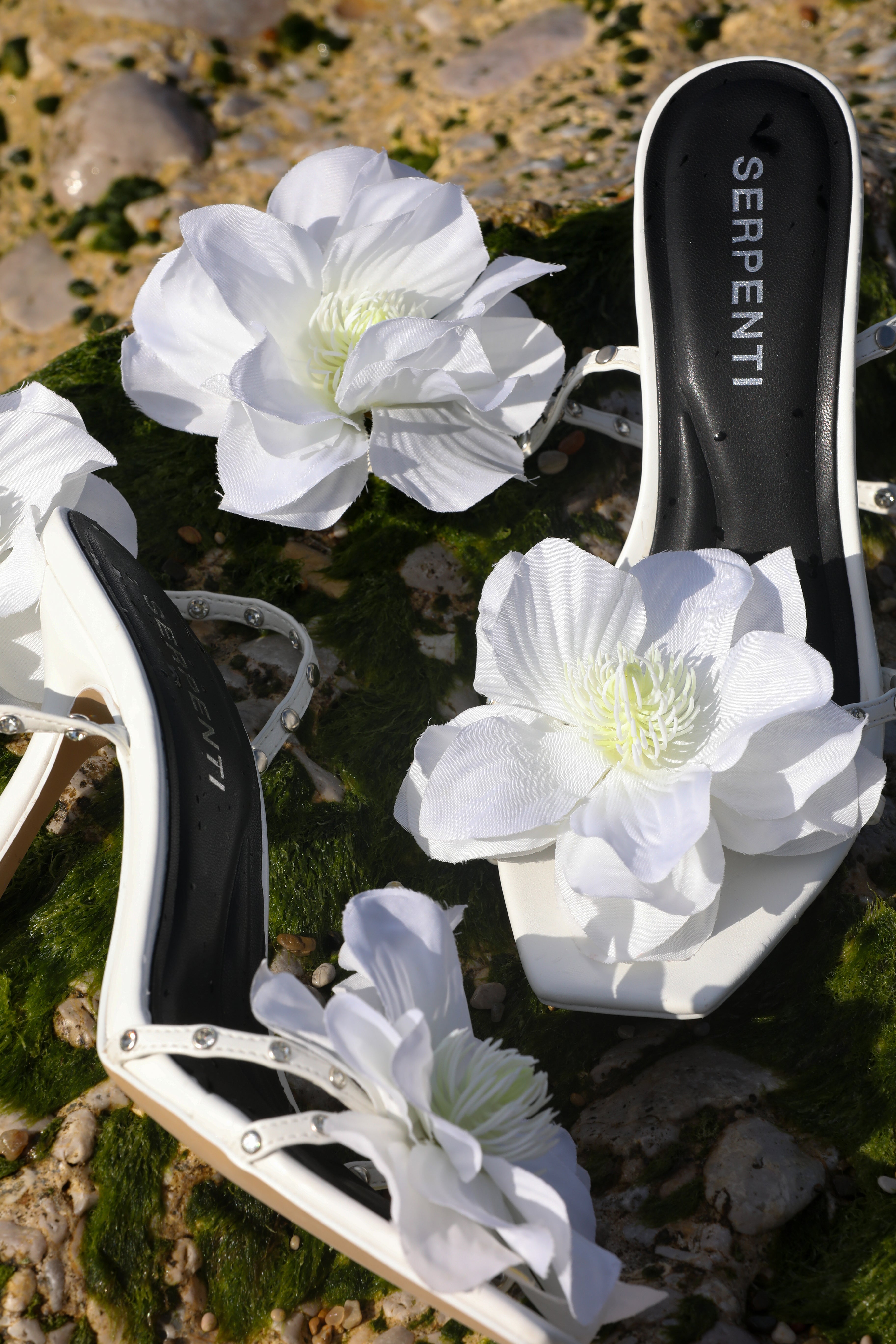 The Paradiso Heel I Bianco-Serpenti Apparel