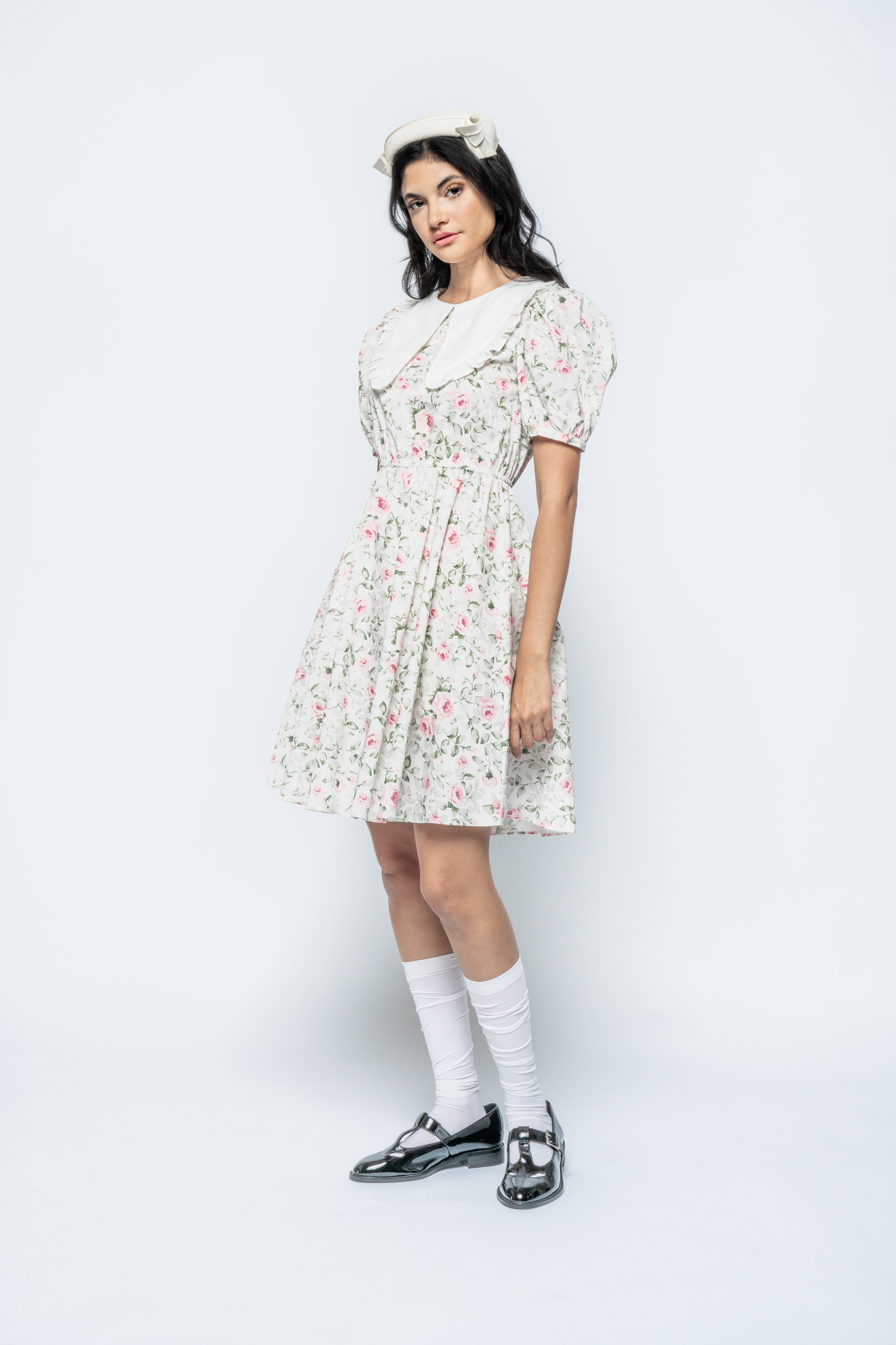 The Mary Elizabeth Dress - Rose Print-Serpenti Apparel