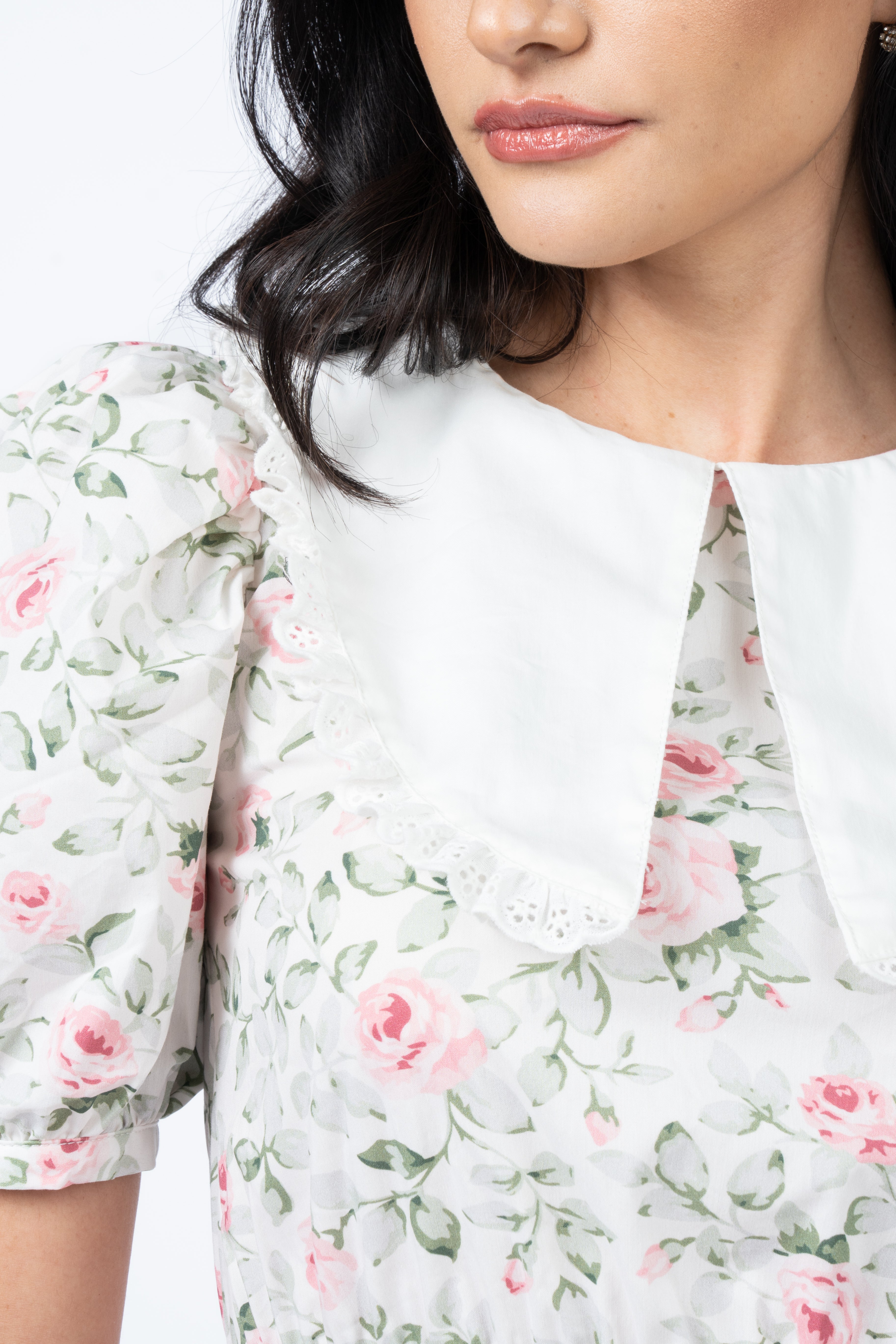 The Mary Elizabeth Dress - Rose Print-Serpenti Apparel