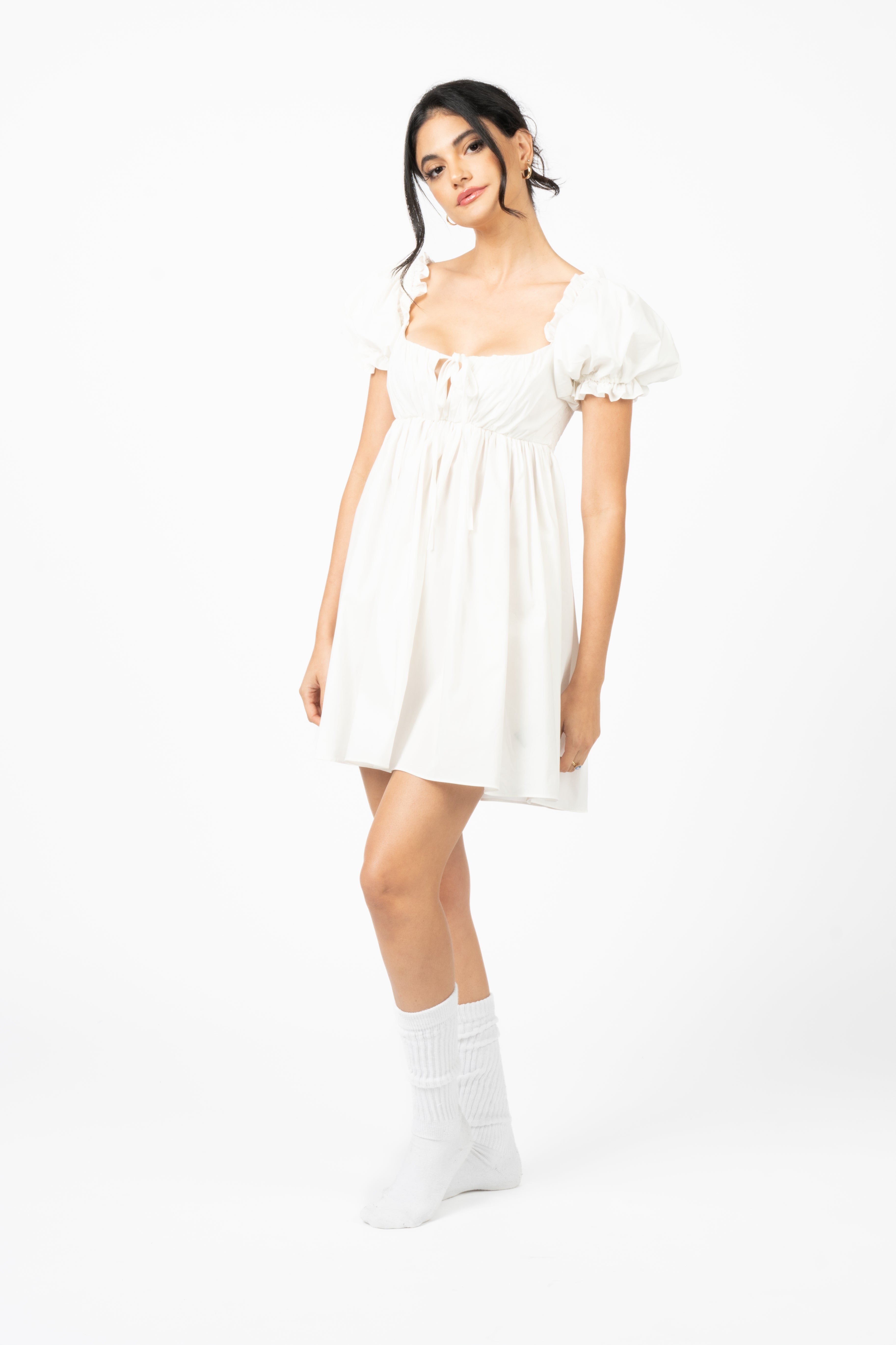 The Winnie Dress - White-Serpenti Apparel