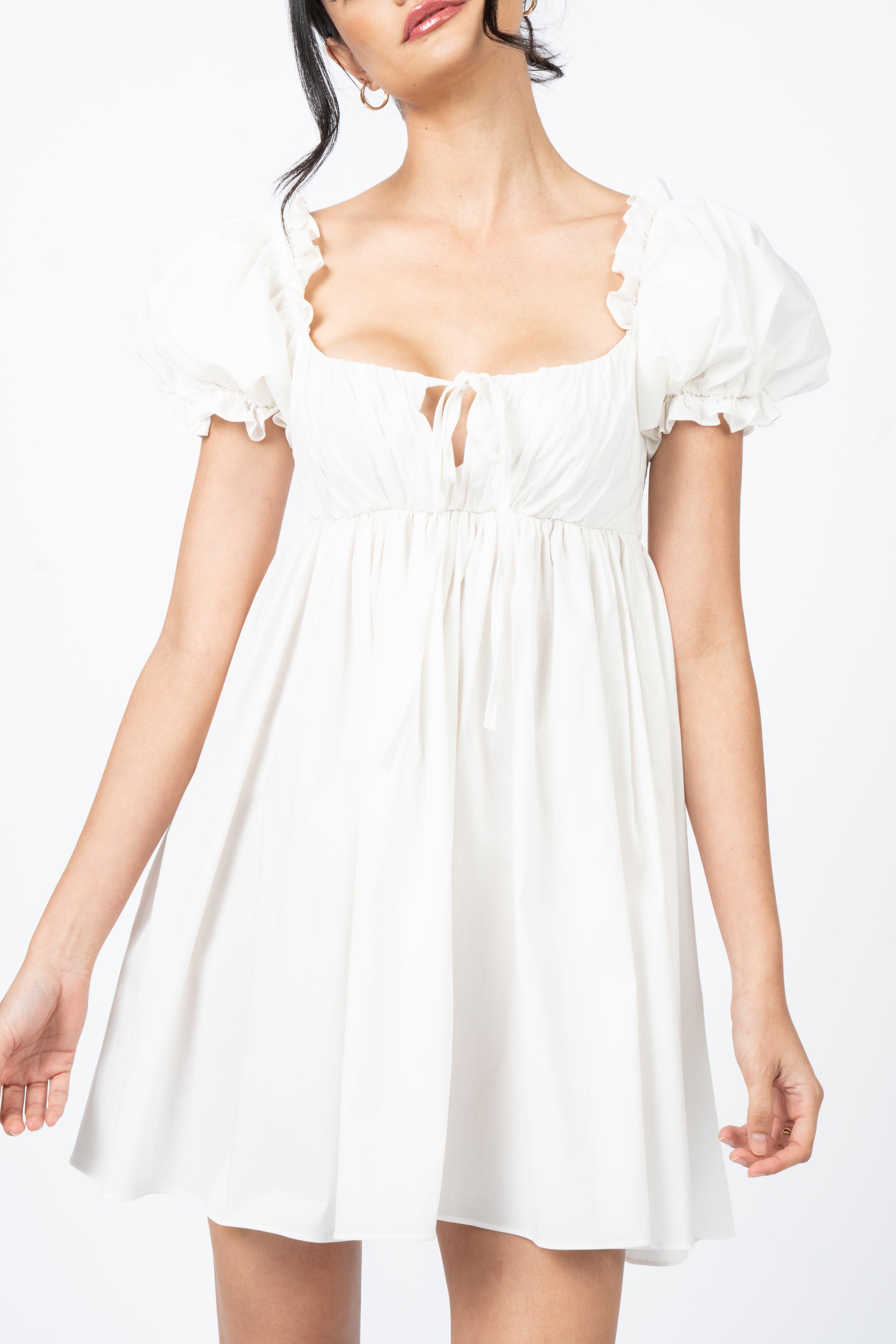 The Winnie Dress - White-Serpenti Apparel