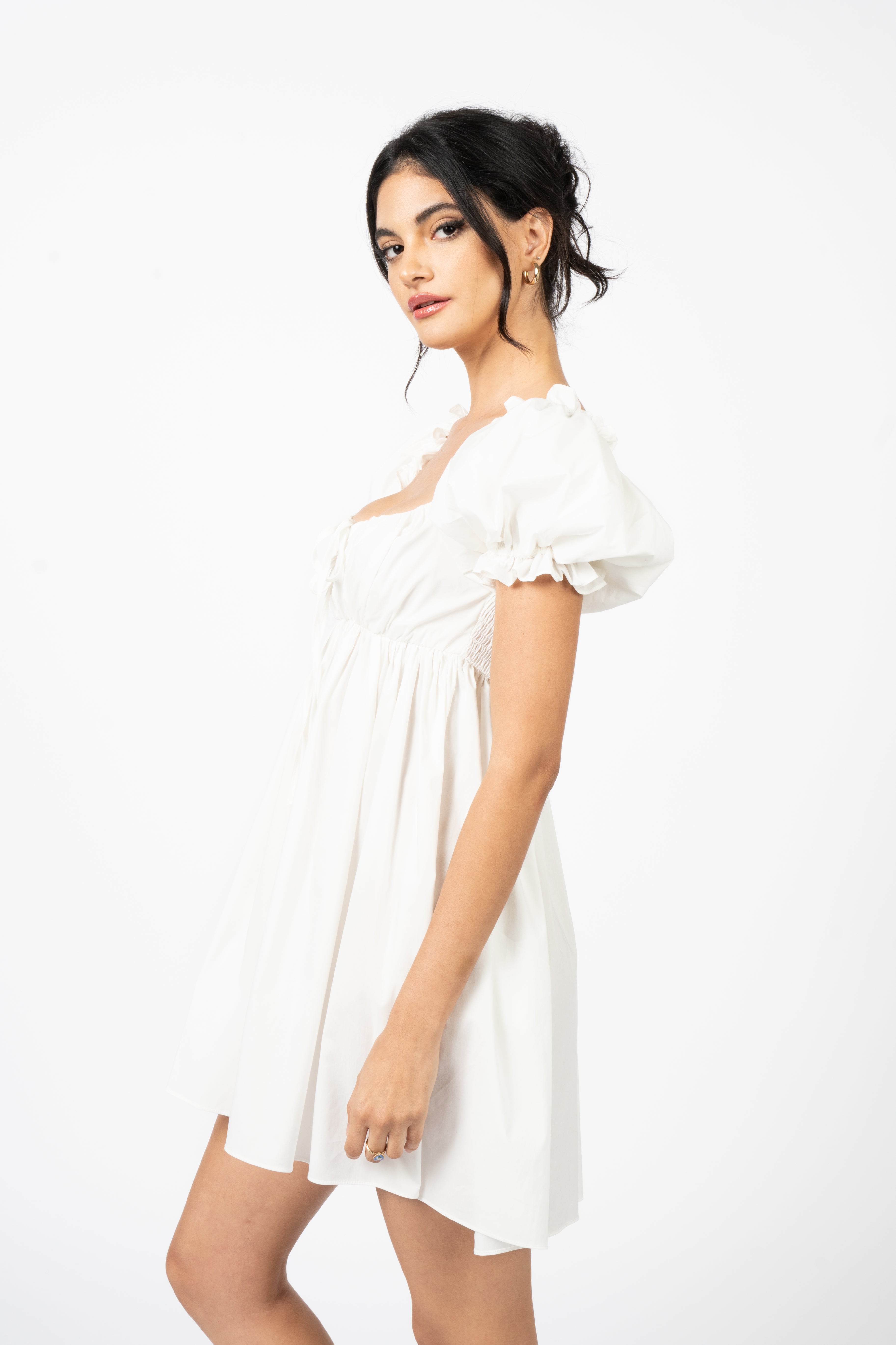The Winnie Dress - White-Serpenti Apparel
