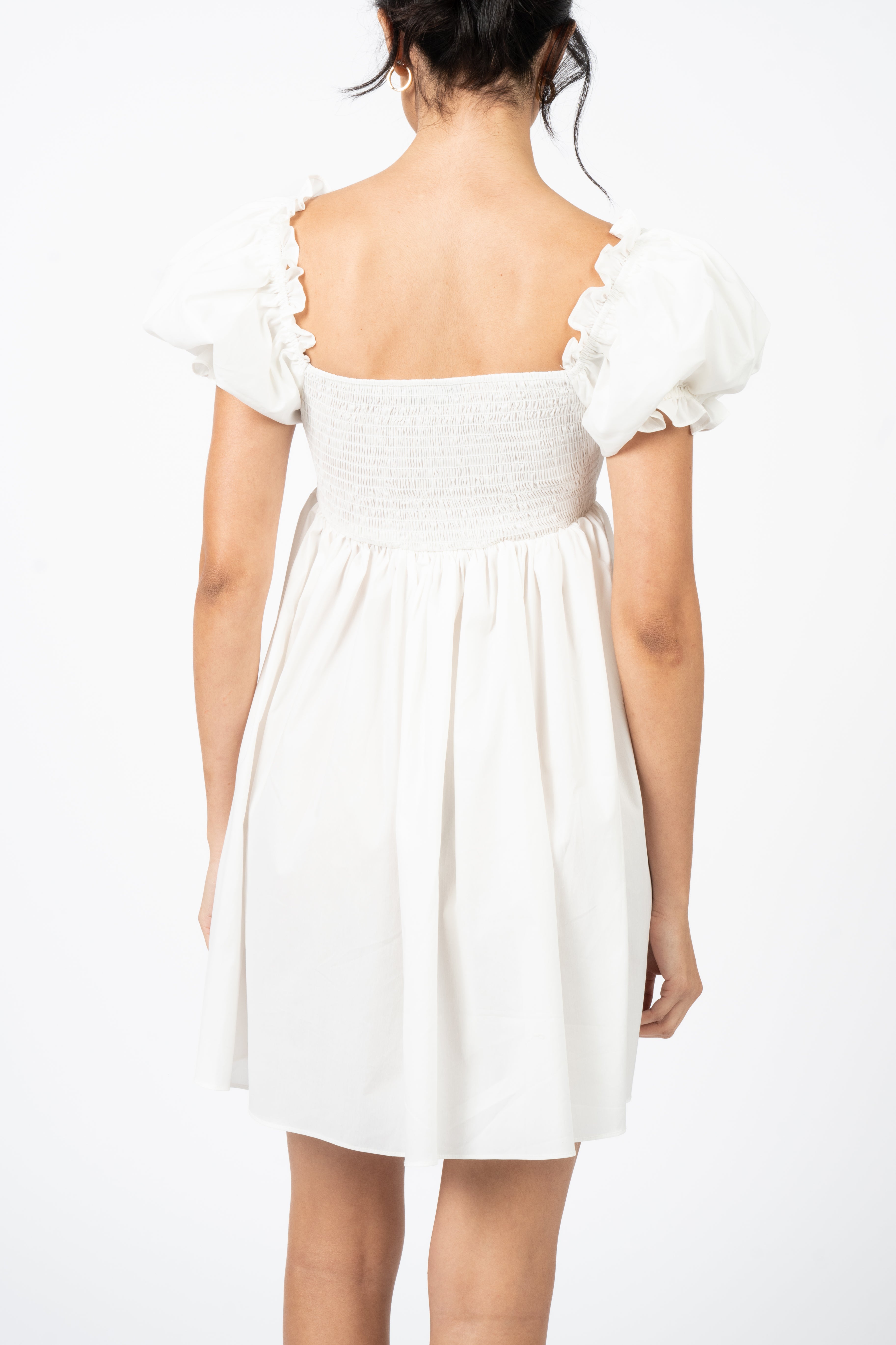 The Winnie Dress - White-Serpenti Apparel