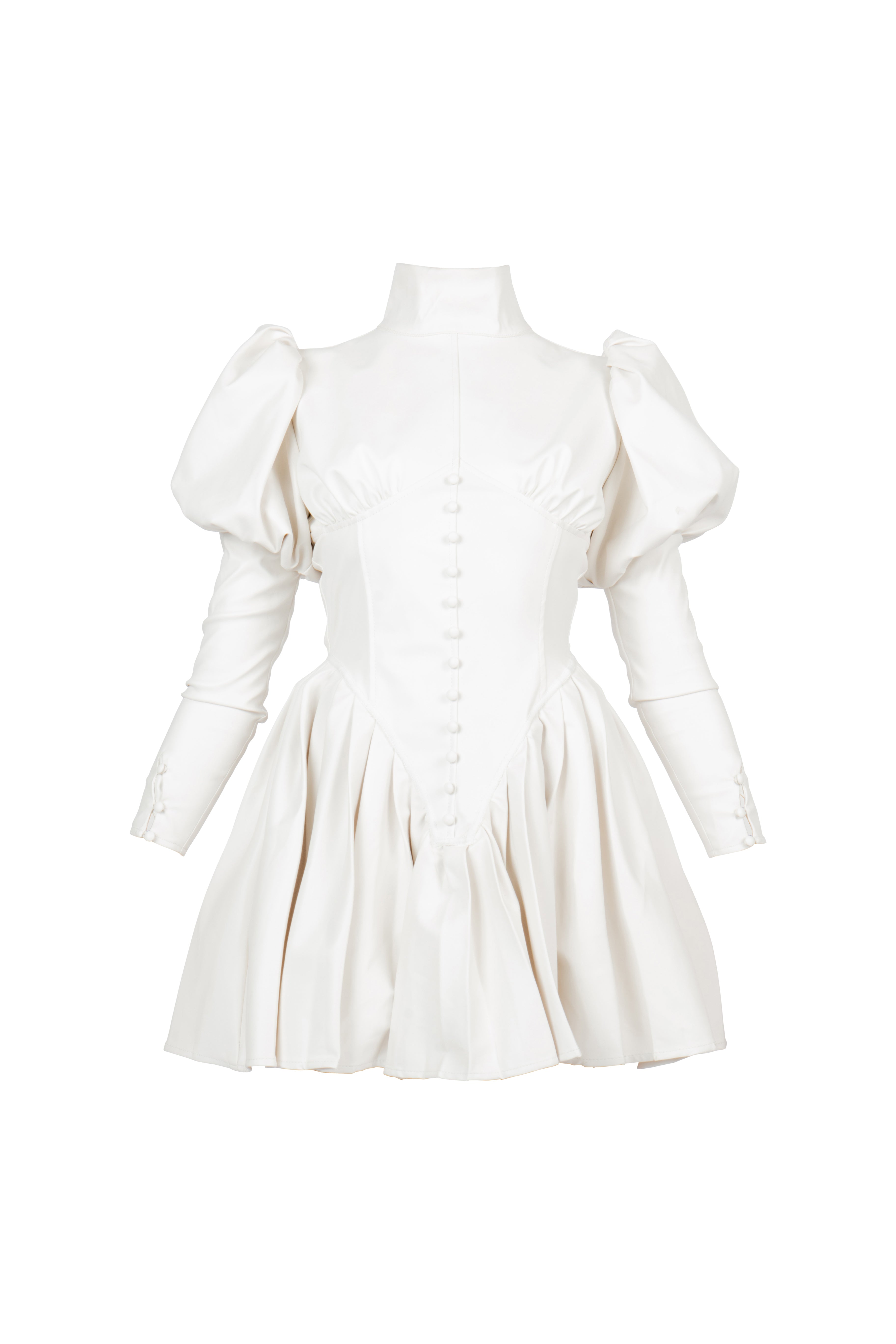 The Torino Dress - White-Serpenti Apparel