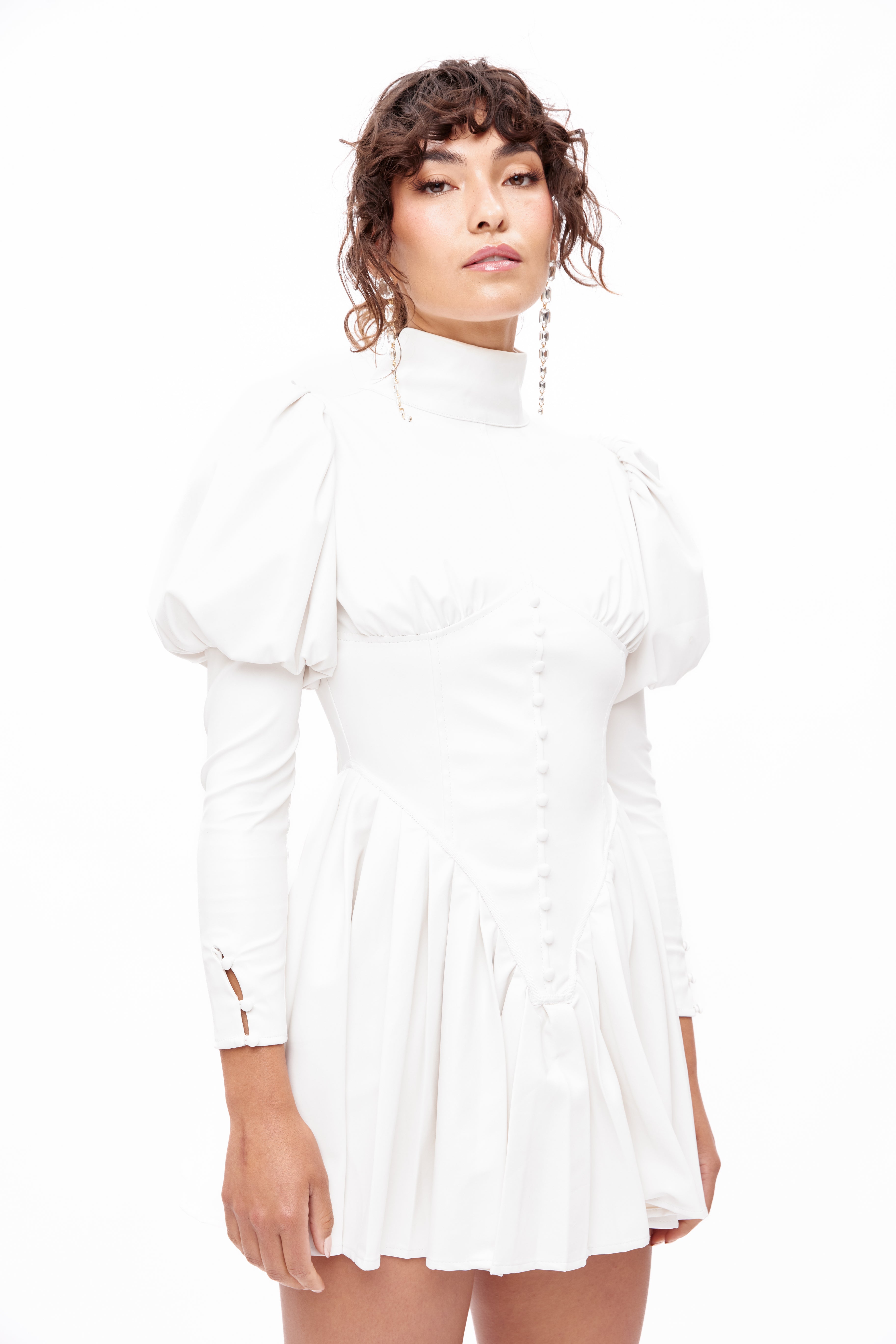The Torino Dress - White-Serpenti Apparel