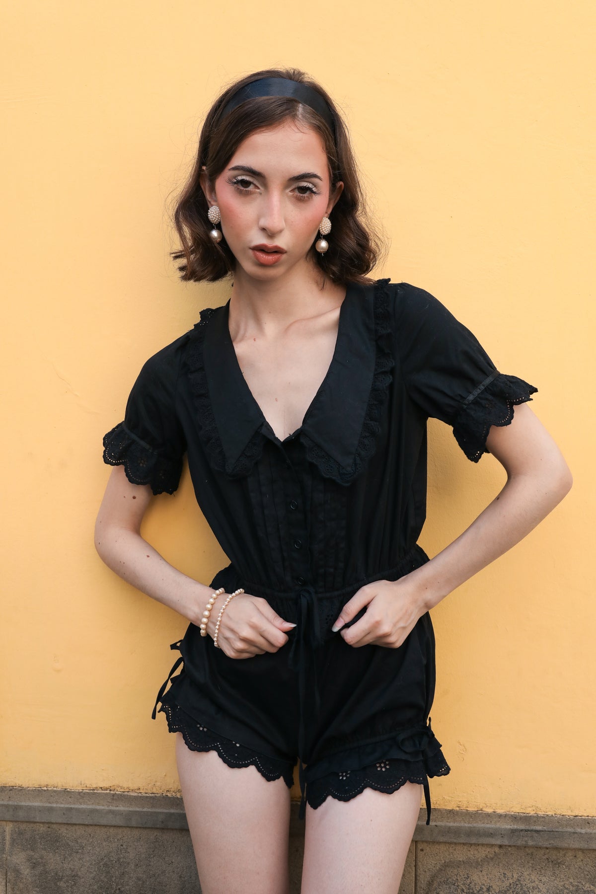 The Colette Blouse I Black