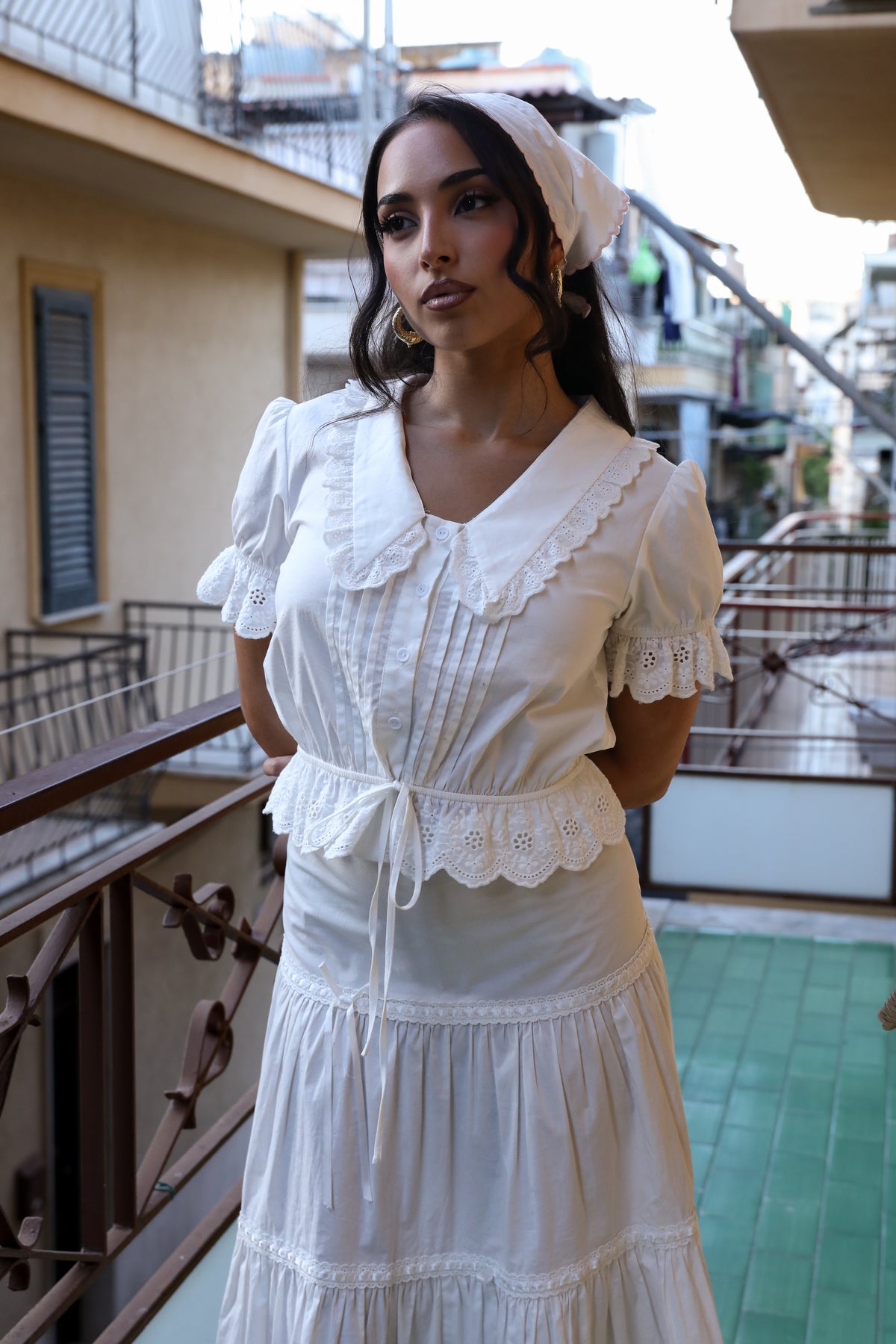 The Colette Blouse I White