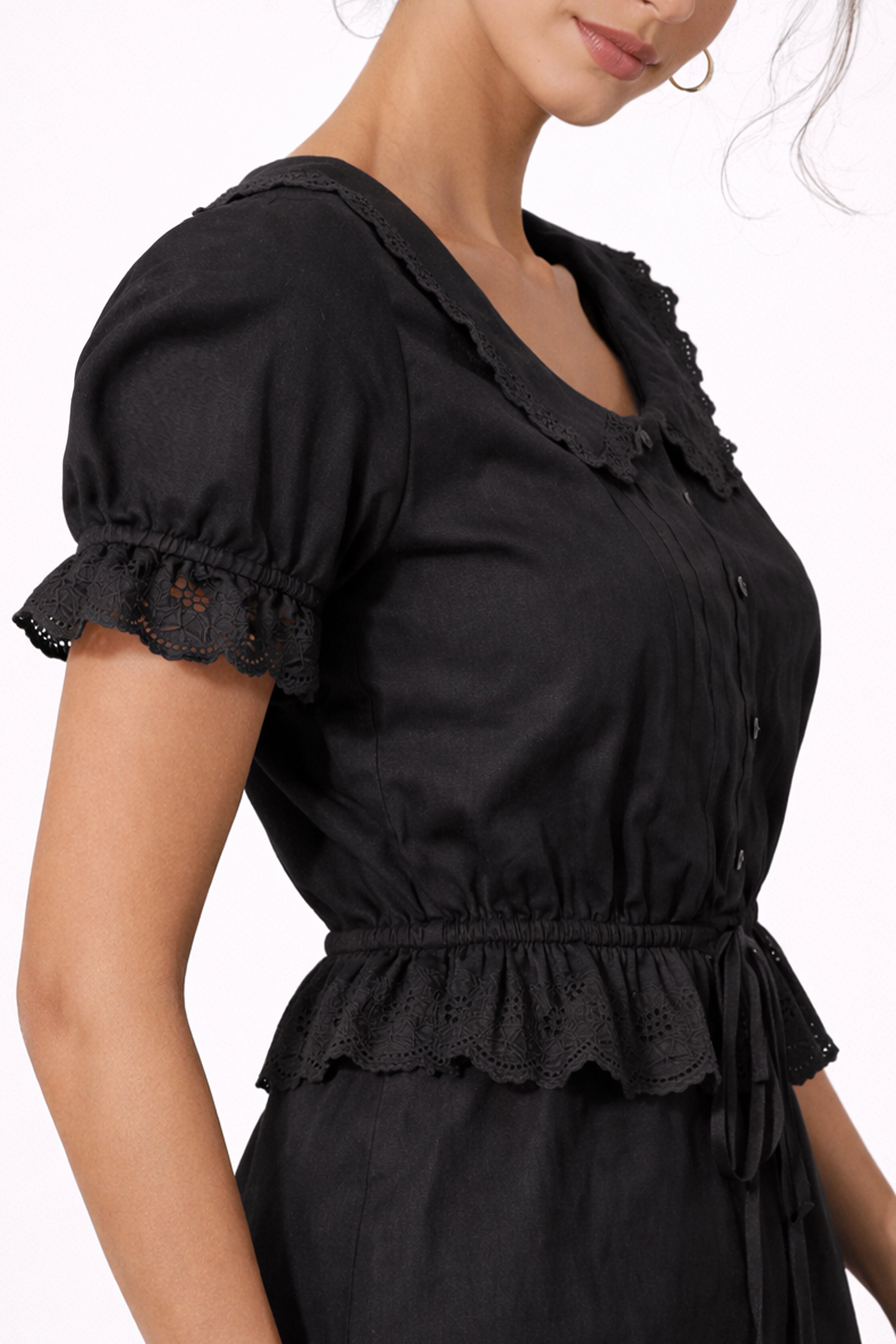 The Colette Blouse I Black