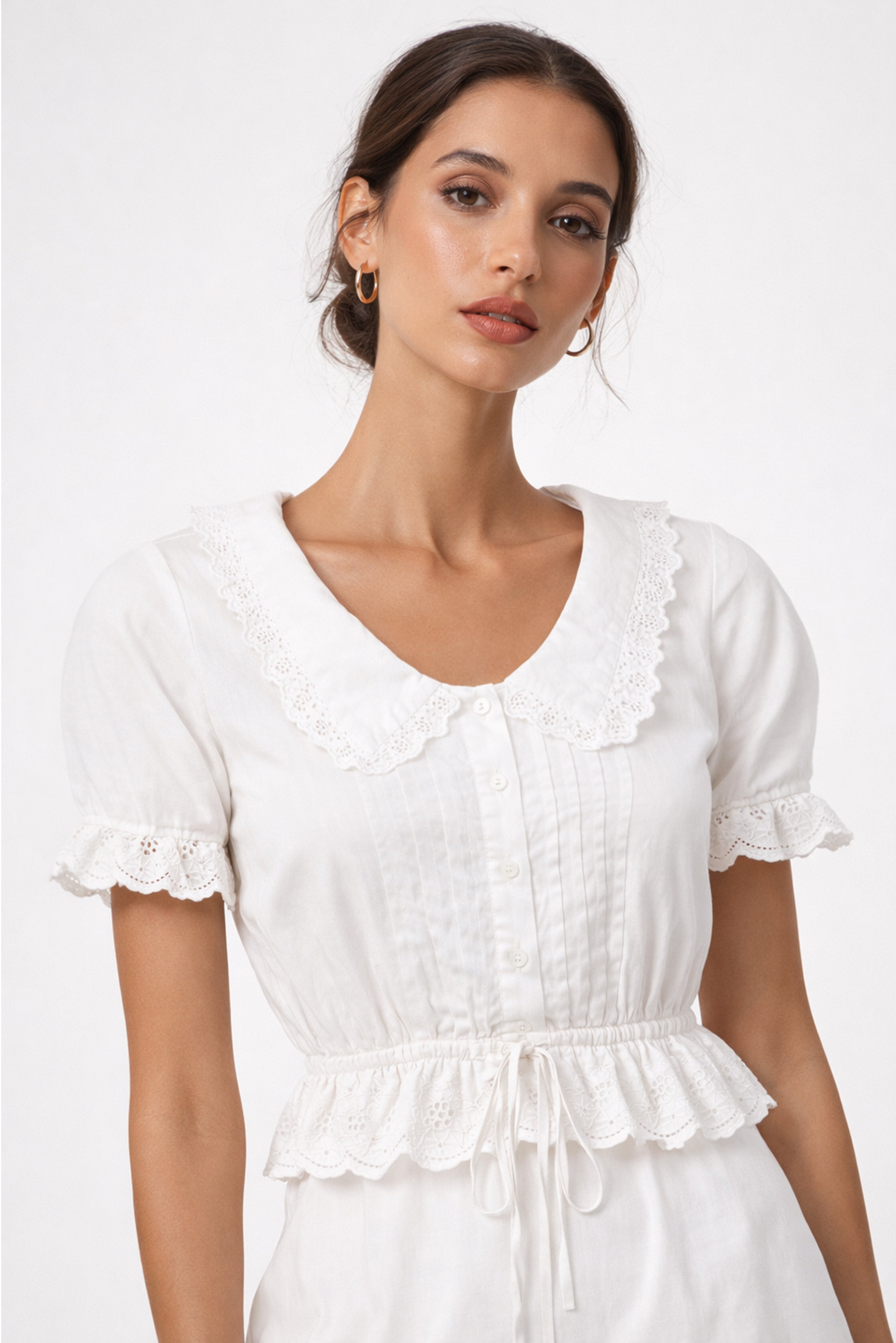 The Colette Blouse I White