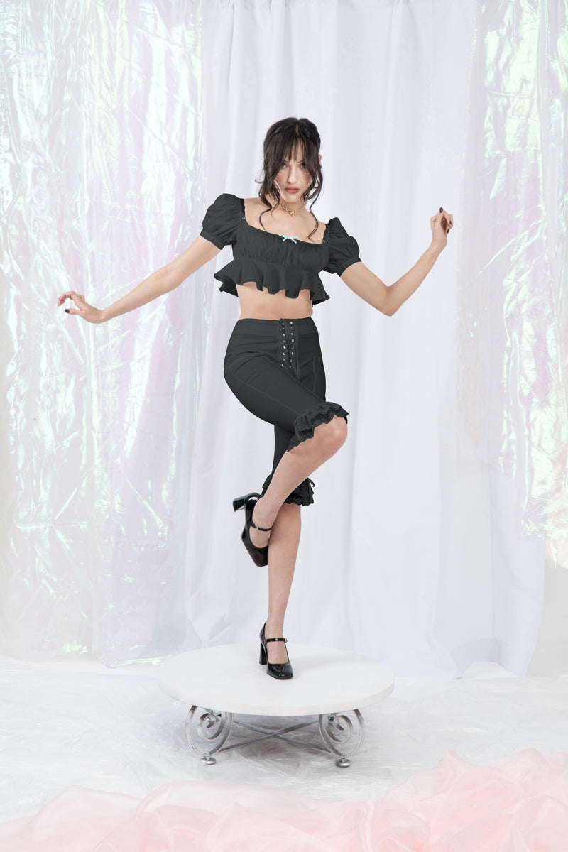 The Black Sofia Top