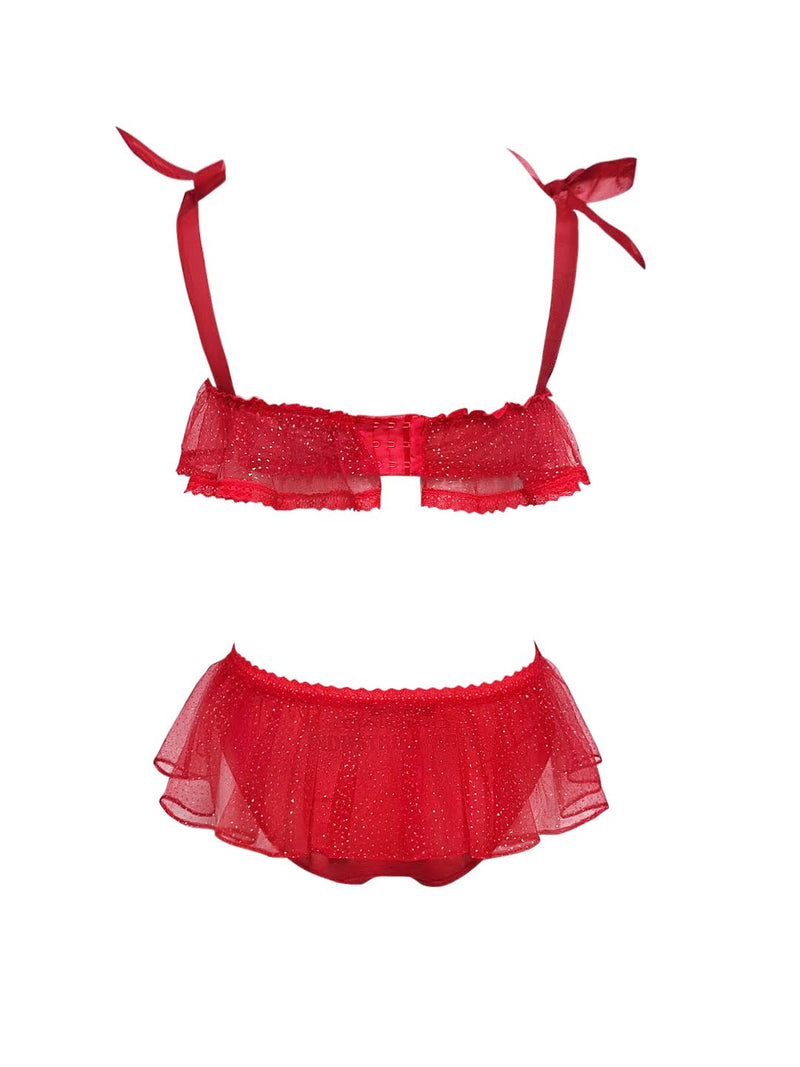 The Powder Room Bra - Ruby Red